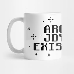 Aro Joy Exists - Aromantic Pride Pixel Art (dark text v2) Mug